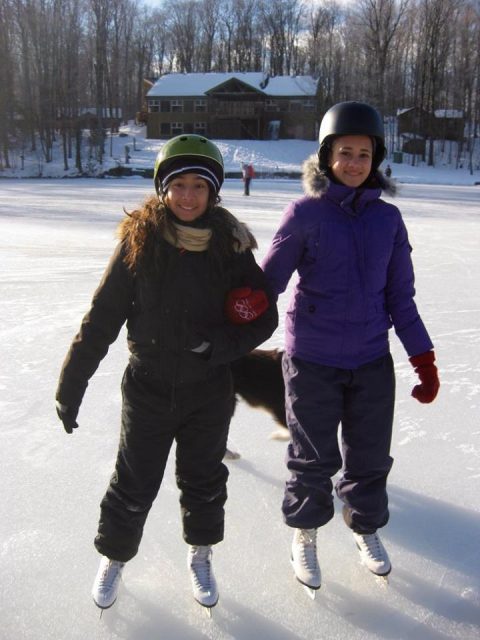 Girls Skating