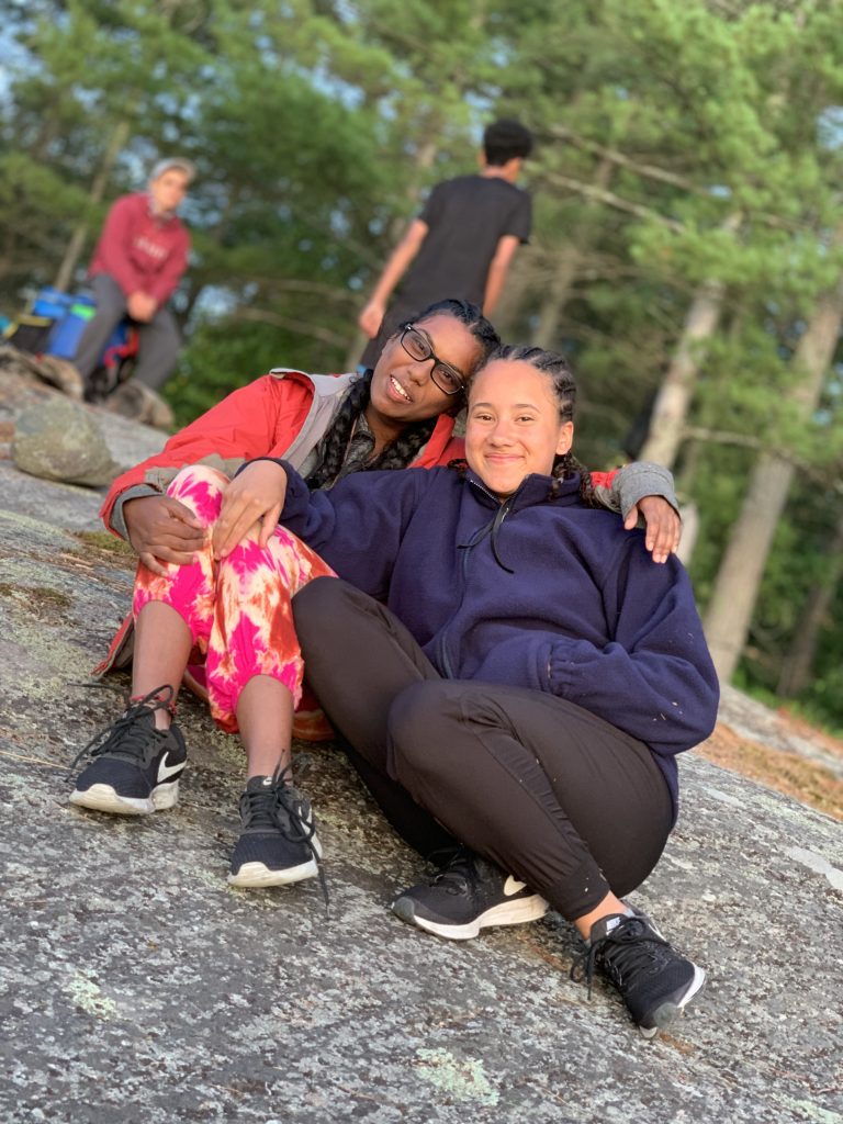 Girls hanging out