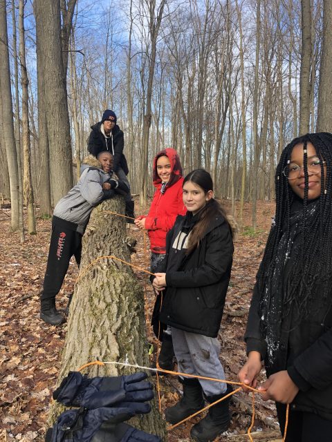 Trials Kids working together outdoors